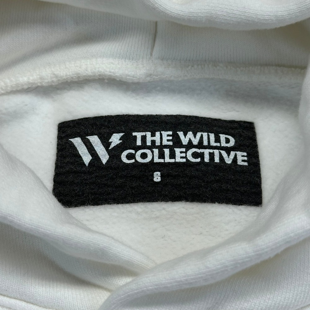 The Wild Collective Hoodie Mens Small White Warriors Steph Curry Rose MD1025C - Picture 3 of 10